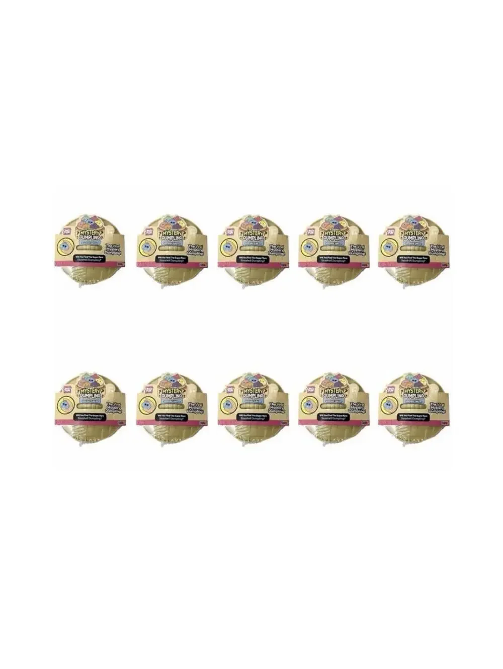Authentic Crazy Fun Mystery Squishy Dumpling Seashell Edition *Lot of 10* SEALED